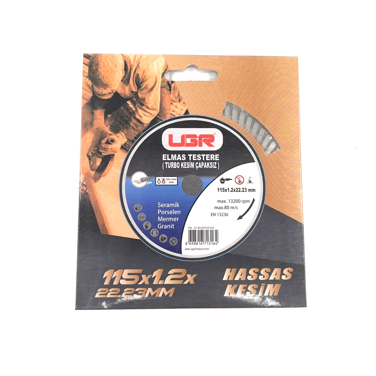 UGR HASSAS SERAMİK KESİCİ 115MM